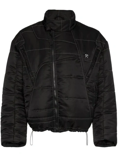 Shop Gmbh X Browns Harris Padded Jacket In Black