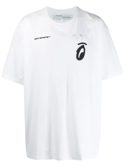 Shop Off-white Printed T-shirt In White