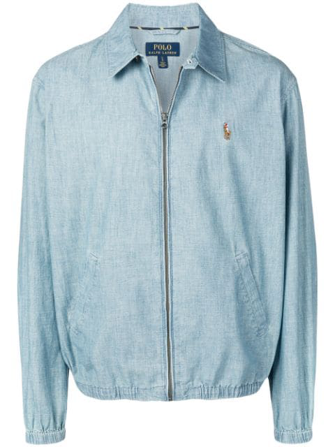 ralph lauren light blue jacket