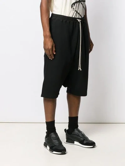 Shop Rick Owens Drkshdw Drawstring Oversized Shorts In 09 Black