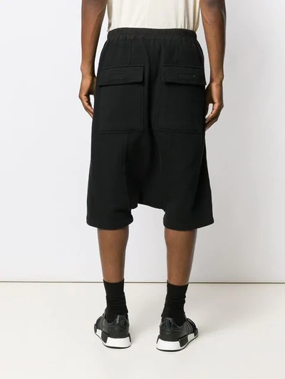 Shop Rick Owens Drkshdw Drawstring Oversized Shorts In 09 Black