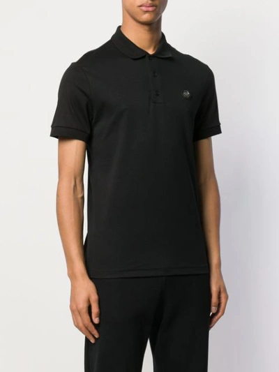 Shop Philipp Plein Classic Polo Shirts In Black