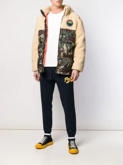 Shop Polo Ralph Lauren Contrast Camo Jacket In Neutrals