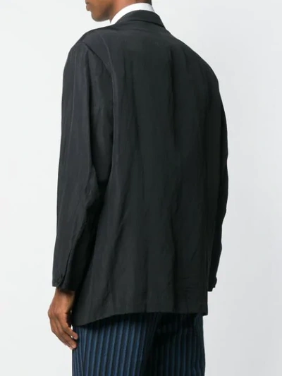 Pre-owned Yohji Yamamoto Vintage 1990's Oversized Button Jacket In Black