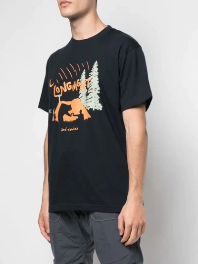 AND WANDER PRINTED LONG NIGHT T-SHIRT - 蓝色