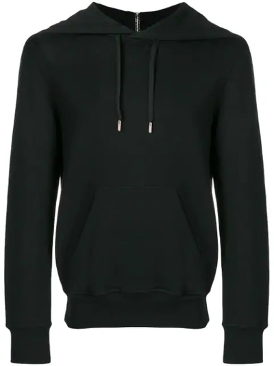 Shop Alexander Mcqueen Back-zip Hoodie In Black