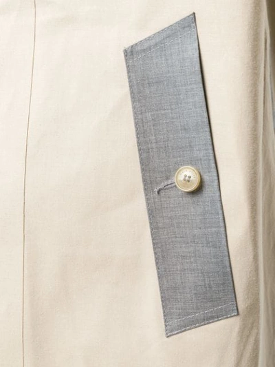 Shop Mackintosh Putty Bonded Cotton Oversized Coat Gr-095/io In Neutrals