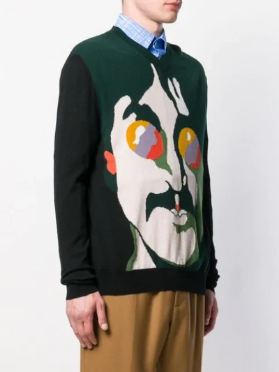 Shop Stella Mccartney All Together Now John Lennon Jumper In Green