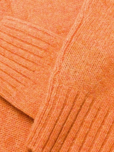 PRADA SHETLAND ROUND NECK JUMPER - 橘色