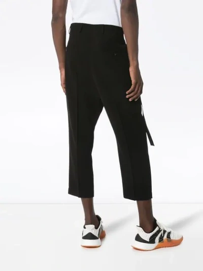 Shop Rick Owens Cropped-hose - Schwarz In Black