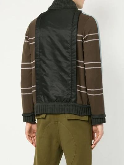 Shop Craig Green Shell Panelled Sweater In Brown