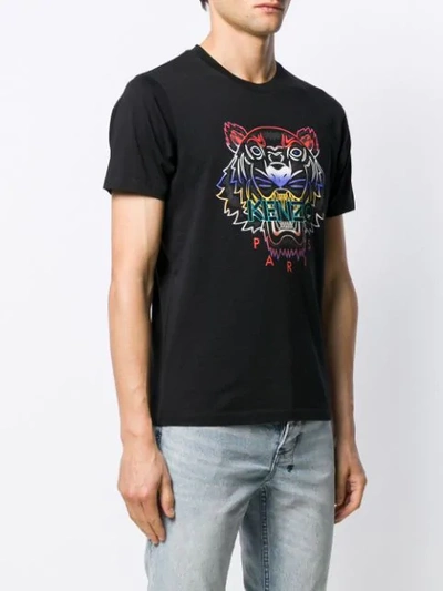 Shop Kenzo Tiger Head T-shirt In Black