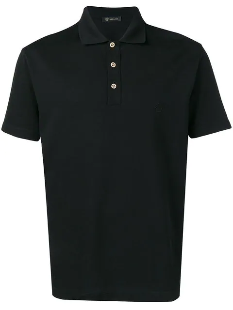 versace polo shirt black