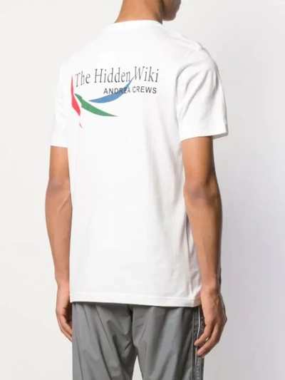 Shop Andrea Crews T-shirt Mit Logo In White