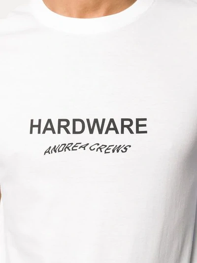 Shop Andrea Crews T-shirt Mit Logo In White