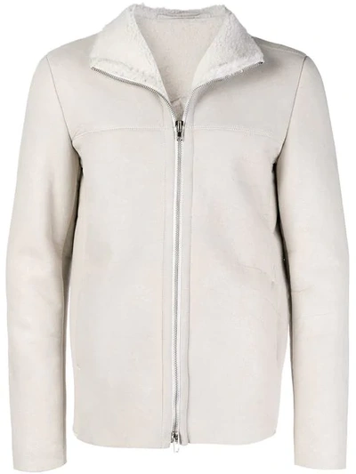 Shop Salvatore Santoro Shearling Jacket In White