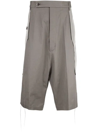Shop Rick Owens Karloff Shorts In Grey