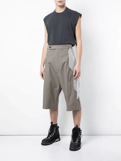 Shop Rick Owens Karloff Shorts In Grey