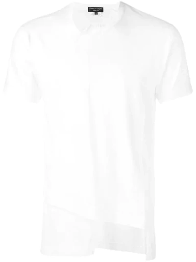 Shop Comme Des Garçons Homme Deux Comme Des Garçons Homme Plus Asymmetric Short-sleeve T-shirt - White