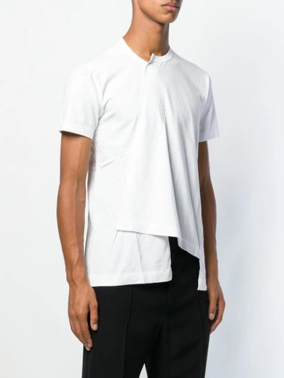 Shop Comme Des Garçons Homme Deux Comme Des Garçons Homme Plus Asymmetric Short-sleeve T-shirt - White