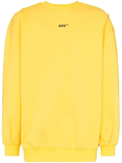 Shop Ader Error Basic Logo Sweatshirt In Yellow