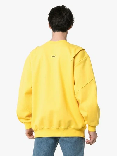 Shop Ader Error Basic Logo Sweatshirt In Yellow