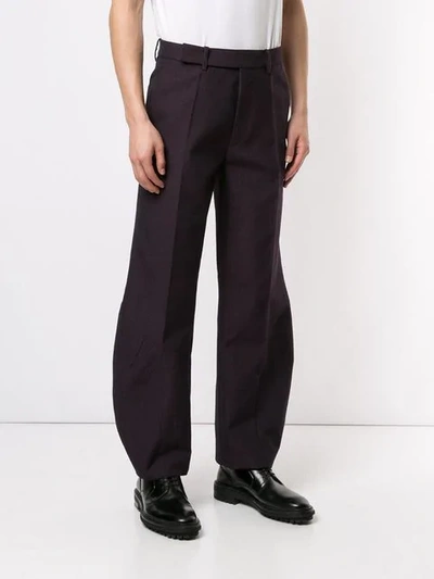 Shop Namacheko Tailored Trousers With Oval Hem In Purple