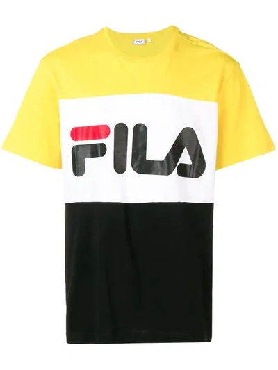 Shop Fila Colour Block T In Black