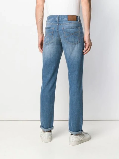 Shop Brunello Cucinelli Jeans Mit Geradem Bein In Blue