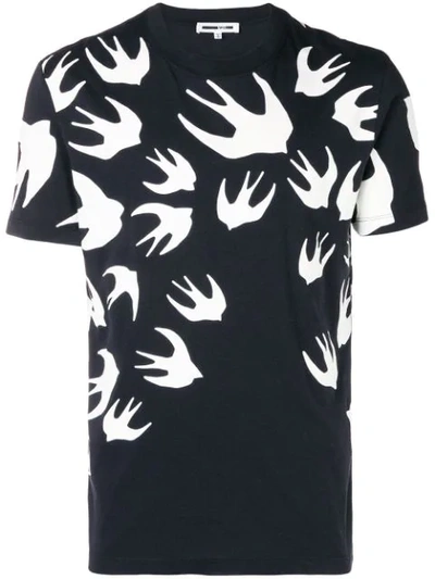 bird print T-shirt
