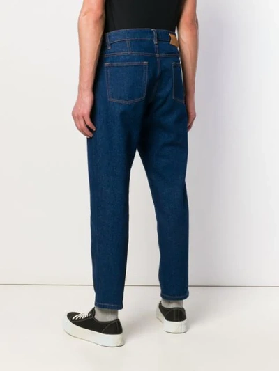 Shop Ami Alexandre Mattiussi Carrot Fit 5 Pockets Jeans In Blue