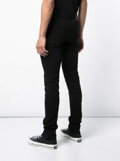 RTA RAW HEM SKINNY JEANS - 黑色