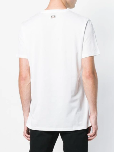 Shop Roberto Cavalli Logo Print T-shirt In White