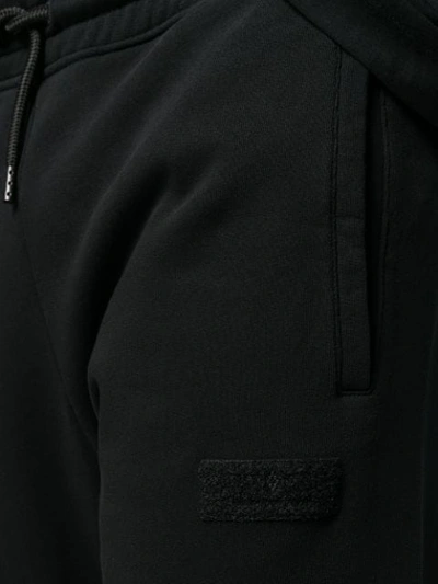 Shop Marcelo Burlon County Of Milan Logo Patch Track Pants In Black