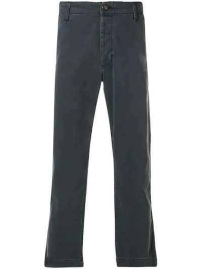 Shop Gucci Patch Embellished Cropped Trousers In Black