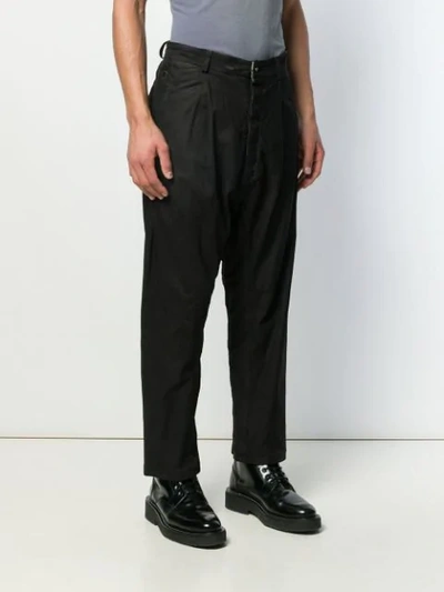 Shop Isaac Sellam Experience Slouch Trousers In Black