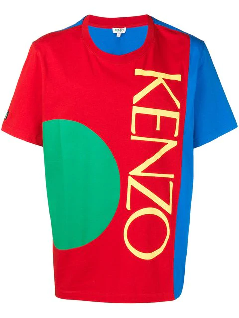 kenzo color block shirt