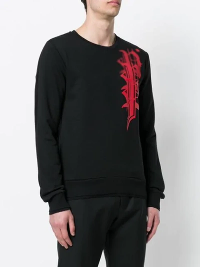 Shop Philipp Plein Logo Patch Sweatshirt In Black