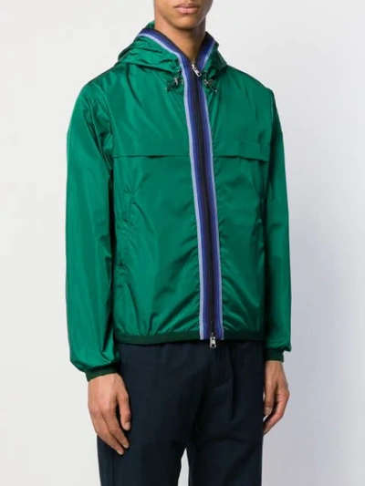 Shop Moncler Windbreaker Mit Kapuze In Green