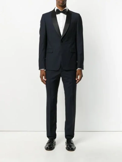 Shop Prada Classic Formal Suit In Blue