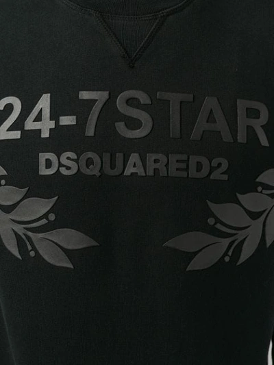 Shop Dsquared2 24-7 Star Jumper In Black