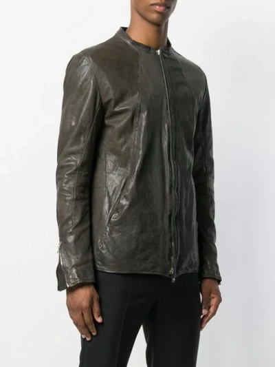 Shop Incarnation Leather Jacket - Grey