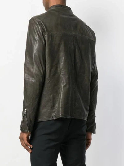 Shop Incarnation Leather Jacket - Grey