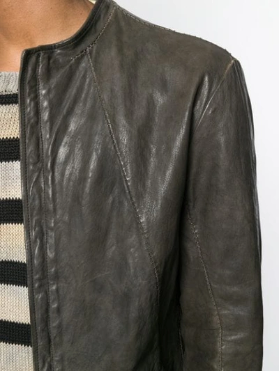 Shop Incarnation Leather Jacket - Grey