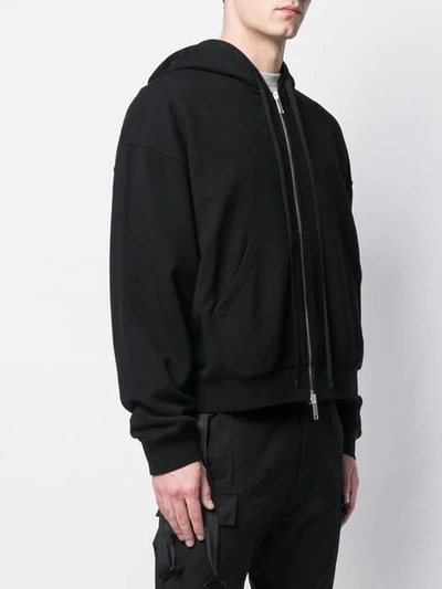 UNRAVEL PROJECT OVERSIZED HOODED JACKET - 黑色