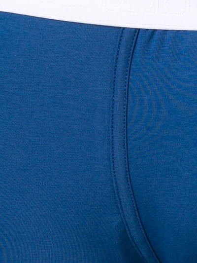 Shop Dolce & Gabbana Side Logo Print Boxers In Blue