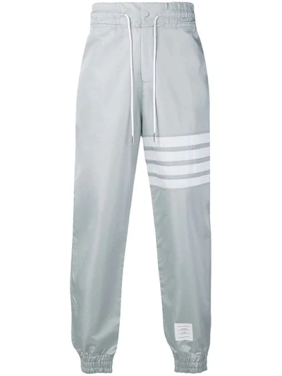 Shop Thom Browne 4-bar Relaxed Fit Track Pants In Grey