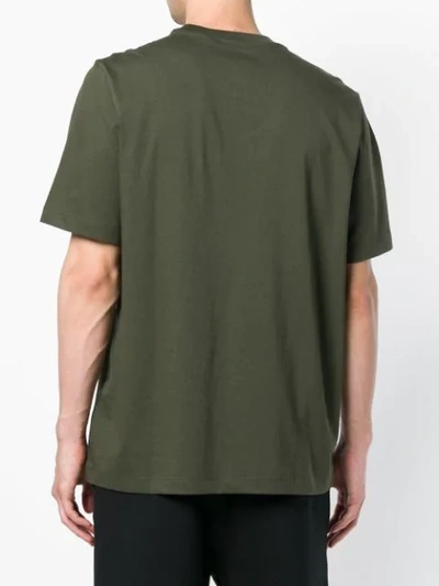 Shop Oamc Front Printed T In Green