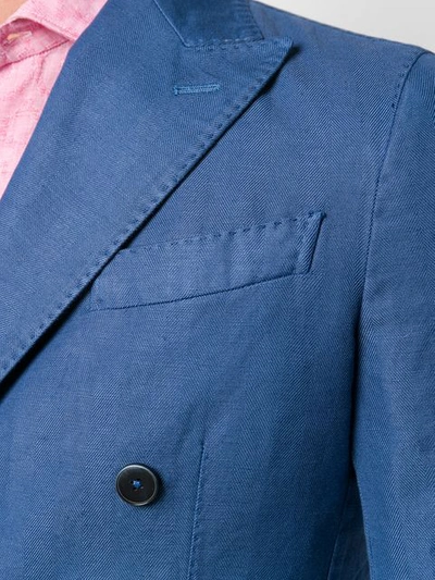 AL DUCA D’AOSTA 1902 双排扣夹克 - 蓝色