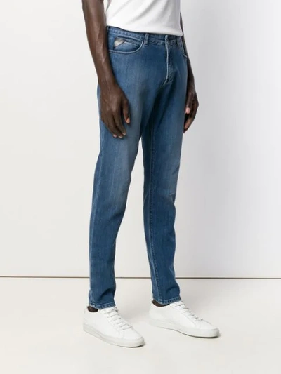 Shop Emporio Armani Slim Fit Jeans In Blue